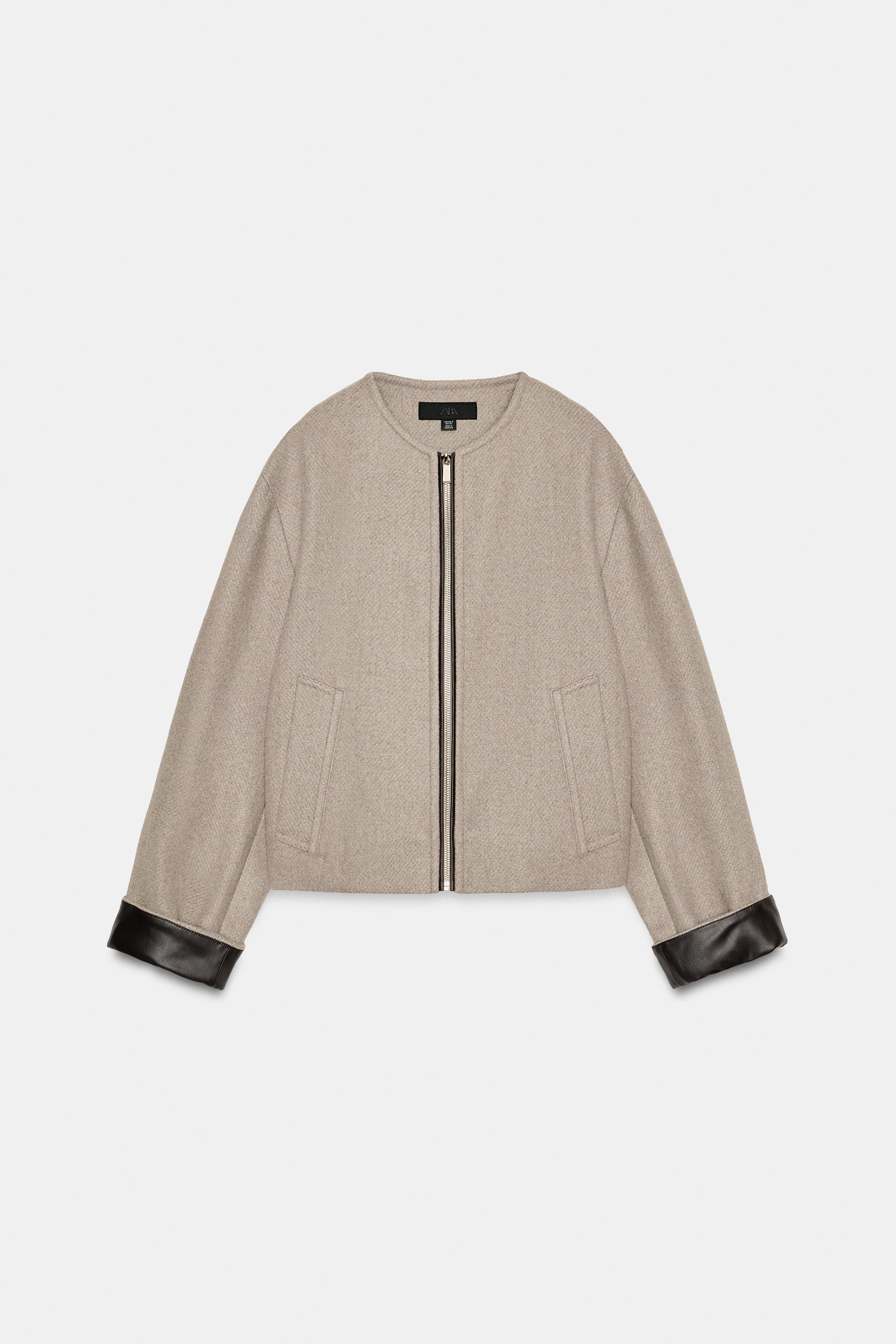 BLOUSON BOMBER FINITIONS MATIÈRE SYNTHÉTIQUE